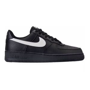 Nike Men's Black and White Air Force 1 Full Leather 2017 BRAND NEW WITH BOX